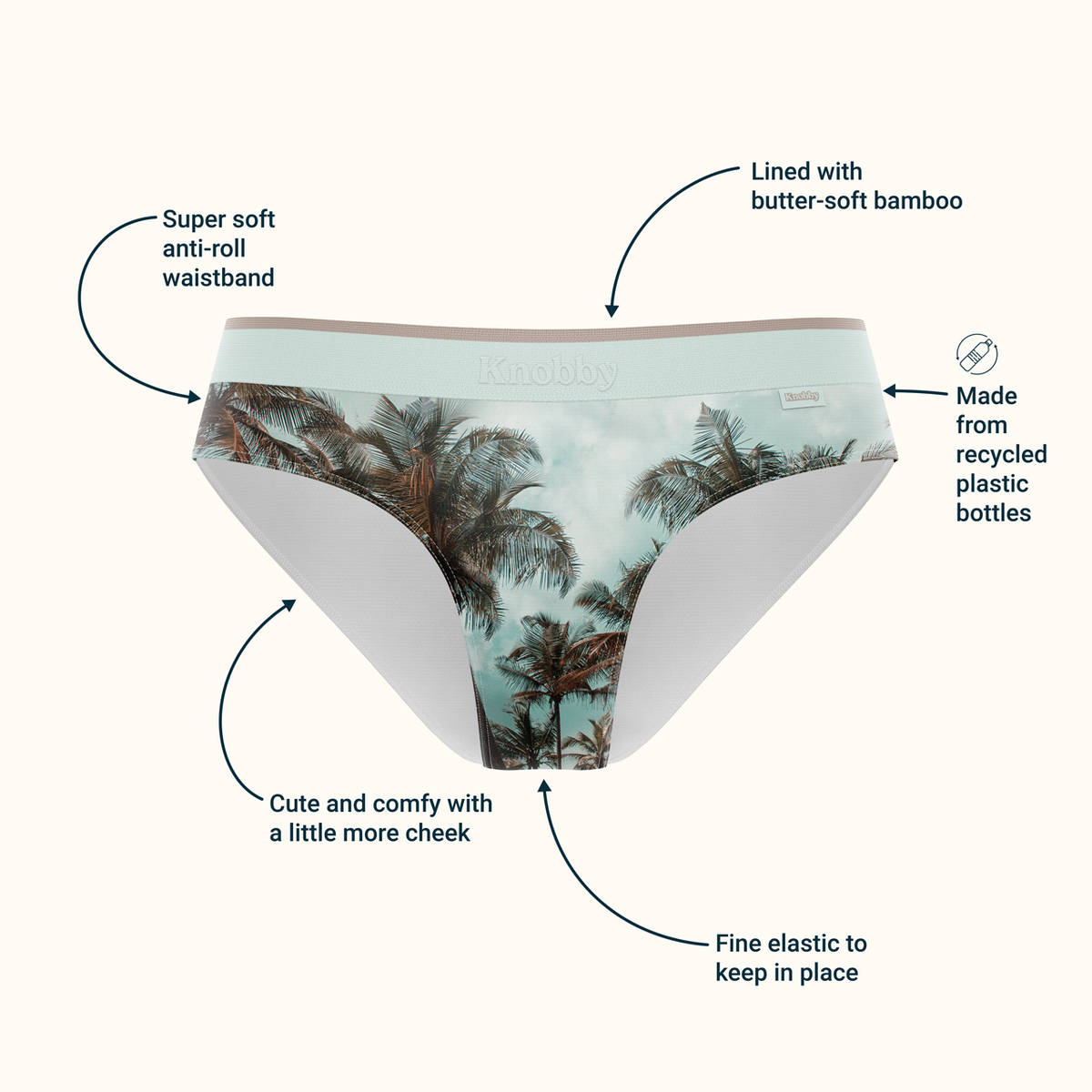 Shop Frond Of You Women's Cheeky Bikini Underwear