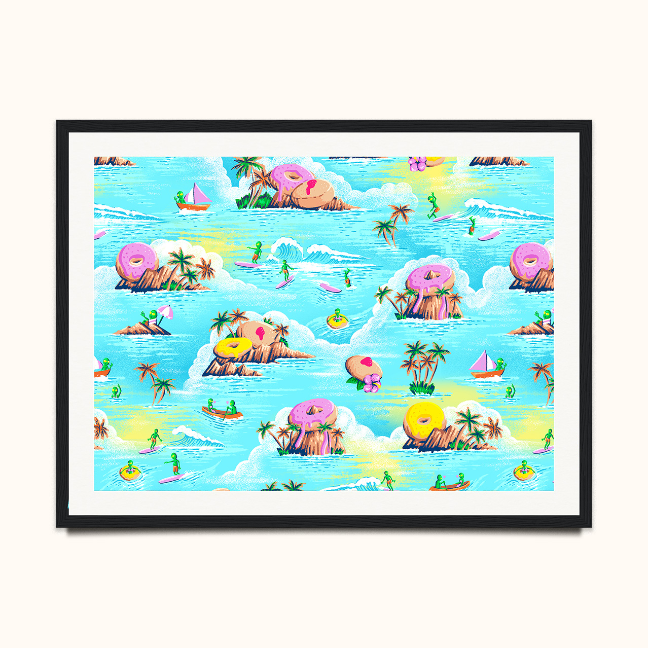 Framed Museum-Quality Print / Hawaii UF D'OH