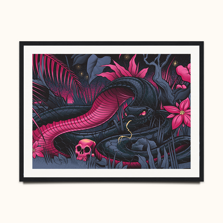 Framed Museum-Quality Print / Slitherin