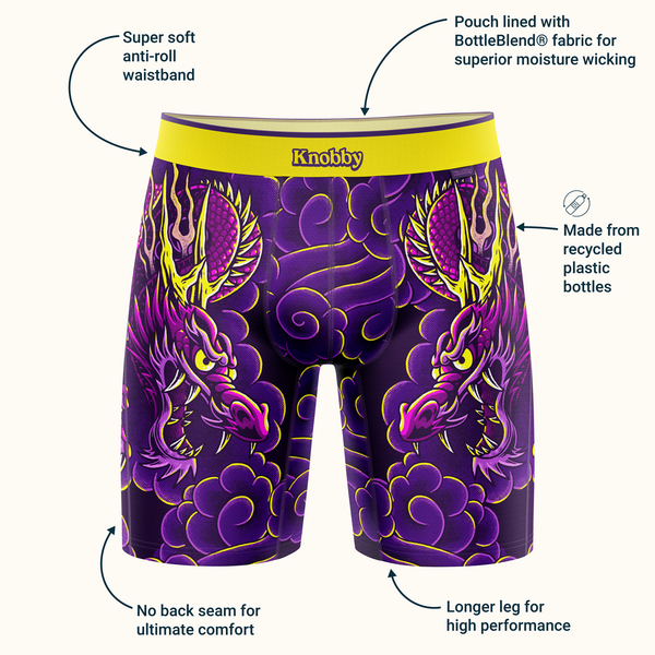 STEP ONE New Mens Boxer Briefs (Longer) Bamboo Underwear- Limited
