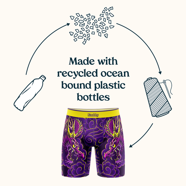 Made with Recycled Ocean Bound Plastic Bottles