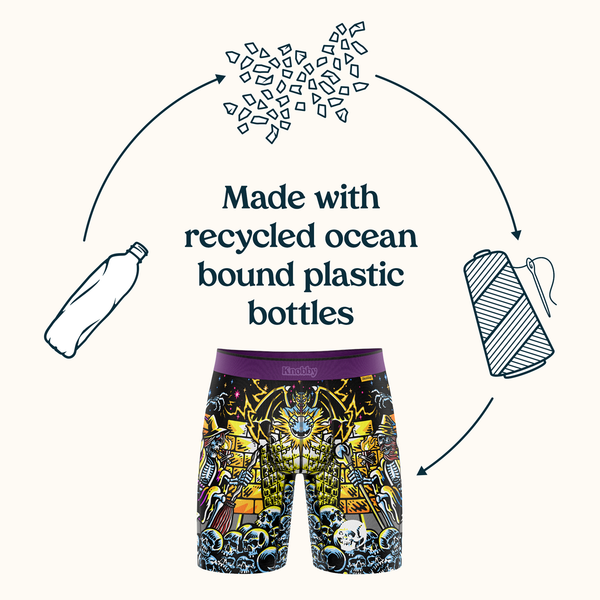 Made with Recycled Ocean Bound Plastic Bottles