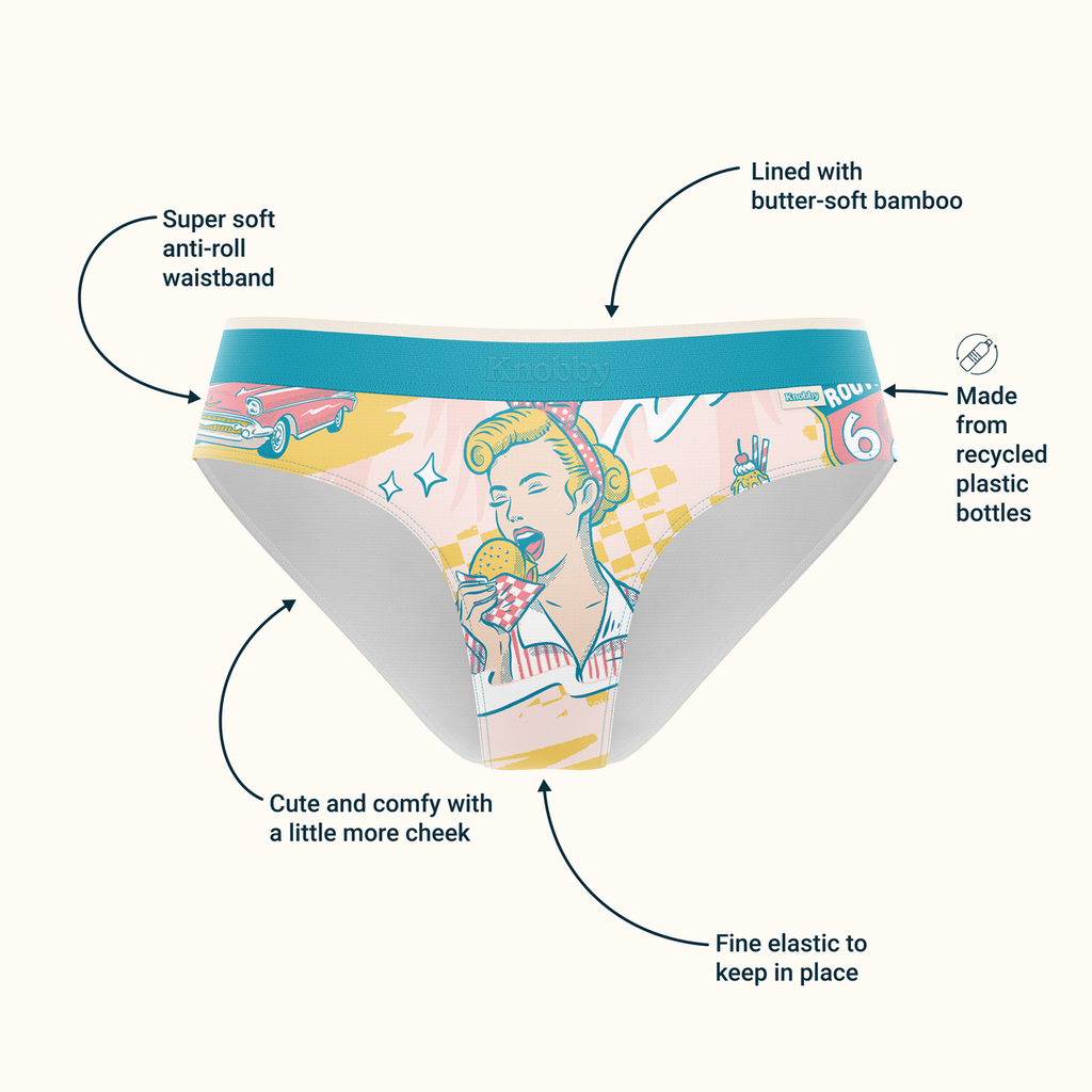 Shop Jitterbug Women's Cheeky Bikini Underwear