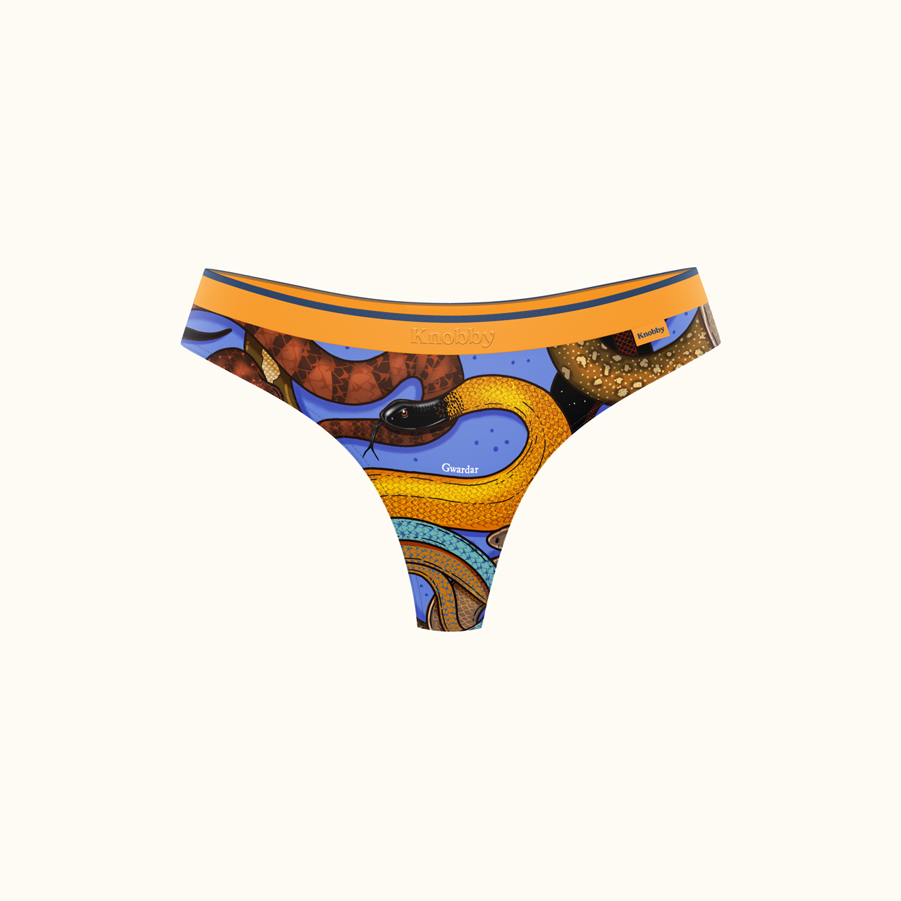 Shop Aussie Snake Print Women's G-String | Knobby Underwear